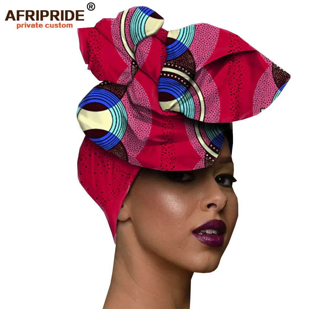 284x Африканская мода, повязка на голову для женщин, AFRIPRIDE, bazin richi, высокое качество, хлопок, воск, принт, Женская бандана A19H001 - Цвет: 284x