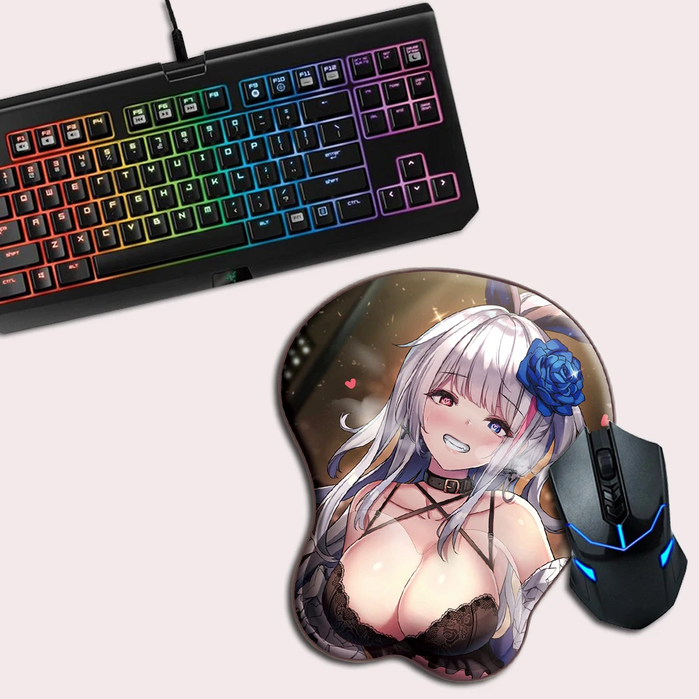 FFFAS Sexy Breast Soft Silicon 3D Mouse Pad Ergonomic MousePad With Wrist Rest Notebook computer PC mat | Компьютеры и офис