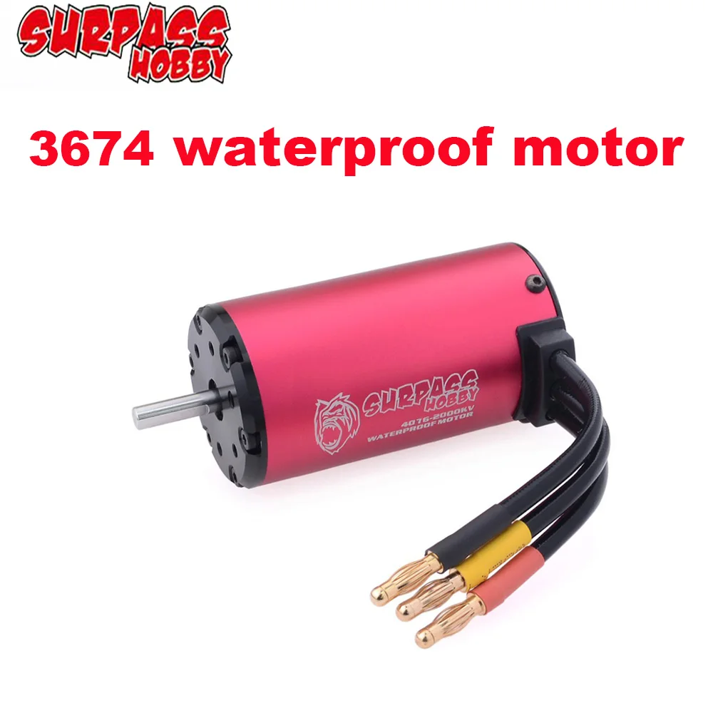 

SURPASS HOBBY KK Waterproof motor 3674 5.0mm Brushless Motor 1900KV 2250KV 2500KV for RC 1/10 1/8 Drift Racing Off-road Car