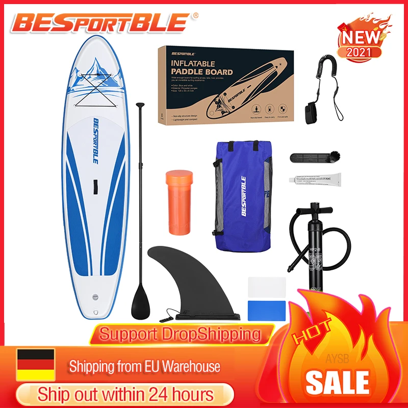 

Inflatable Surfboard Stand Up Paddle Board Surf Board Paddle Inflatable Paddle Board 120x30x6" Surfing Water Sport Sup Board
