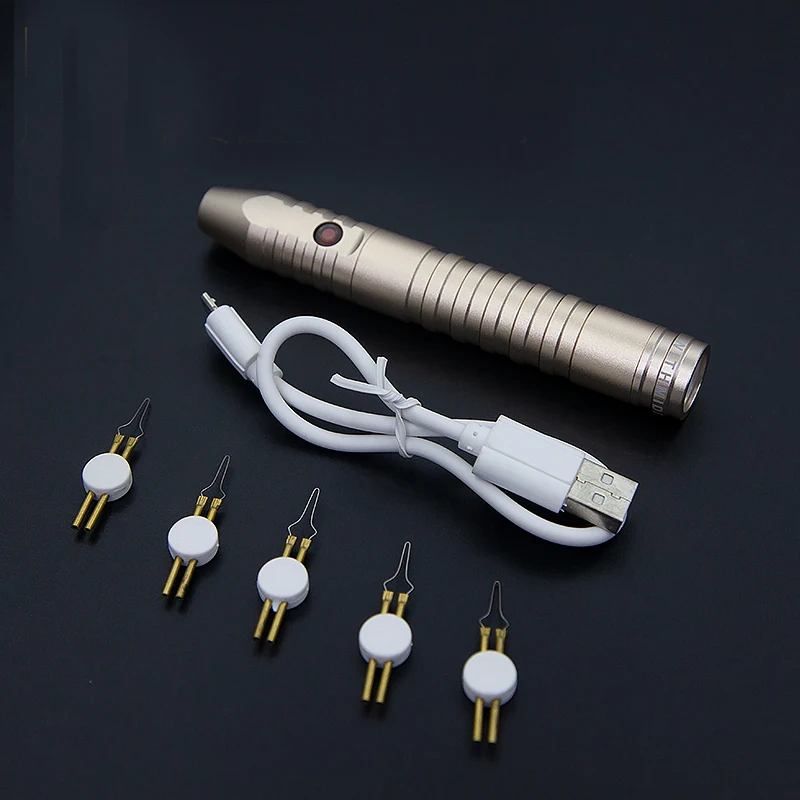 Electrocoagulation pen hemostatic device, double eyelid tool, rechargeable burning electrocoagulation blade instrument