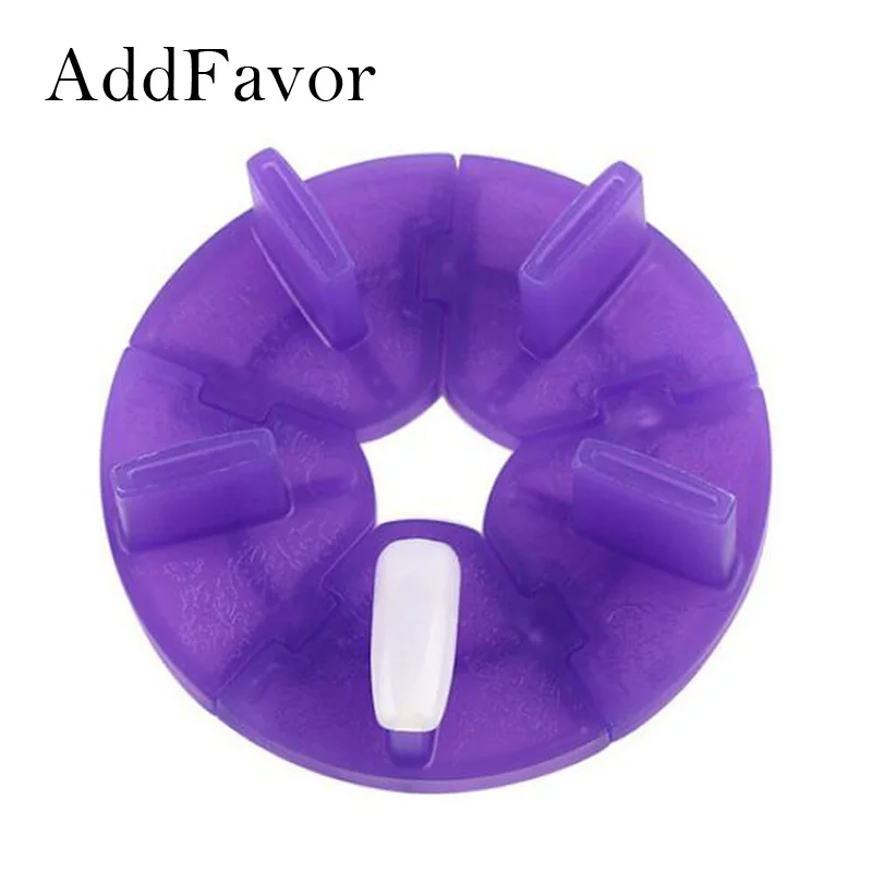 Подставка для практики маникюра Addfavor 5 шт. со съемной обучающей рамкой накладные