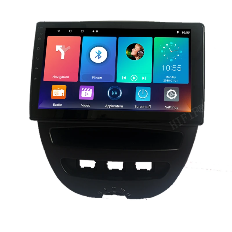 Автомобильный мультимедийный плеер на Android 10 2 для Peugeot 107 Toyota Aygo Citroen C1 2005 2014 радио