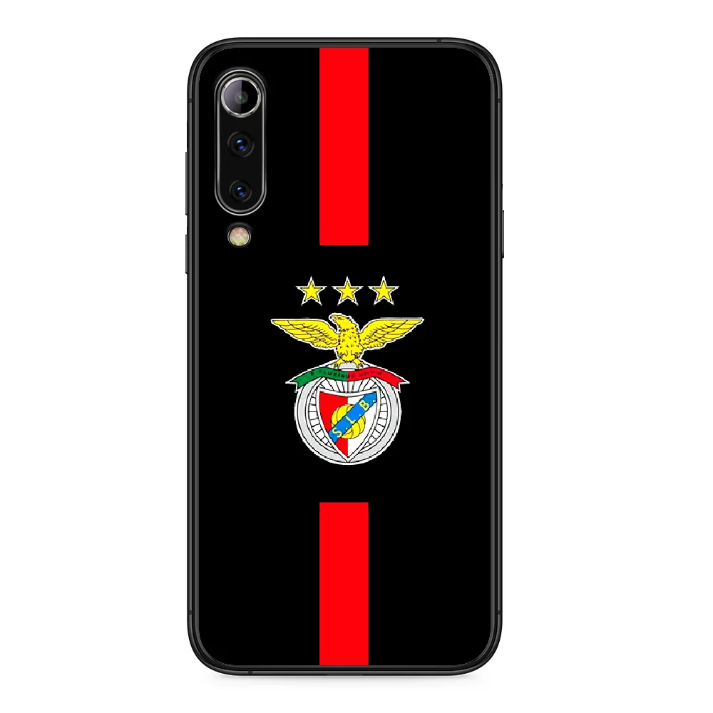

Portugal Soccer Benfica Phone case For Xiaomi Mi note 10 A3 9 MAX 3 A2 8 9 Lite Pro ultra black Cover Soft Bumper Trend Etui 3D