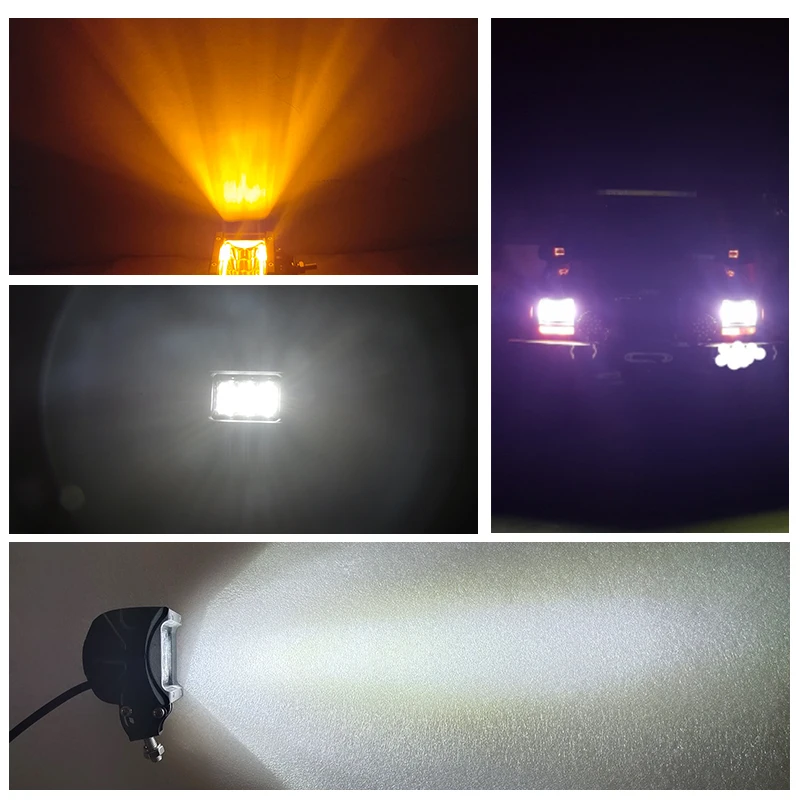 

VISORAK 2 PCS 4" inch 30W Off Road Led Work Light 12V 24V Motorcycle Led Head Light For Truck 4X4 Car Atv Suv Boot Fog Lamp