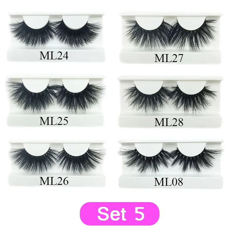 30 pairs Mink Eyelashes Bulk 25mm Dramatic Long 3D Mink Lashes Moonlass Makeup Luxury 25mm Lashes Wholesale False Eyelash