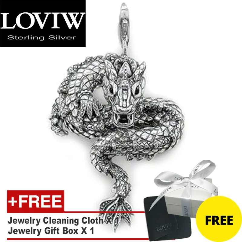 Кулон в виде дракона зимняя новинка модные ювелирные изделия из стерлингового