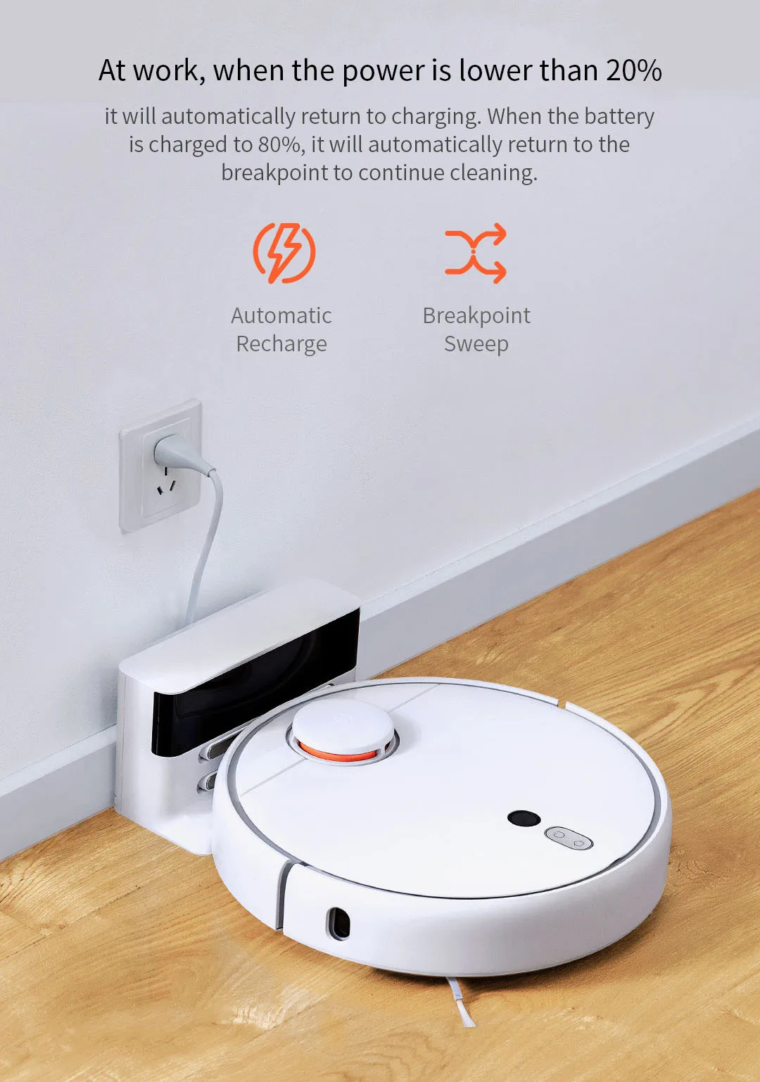 

XIAOMI 1S Robot Vacuum Cleaner AI Intelligent Planning Strong Suction APP Control LDS Laser Navigation Auto Charge for Home