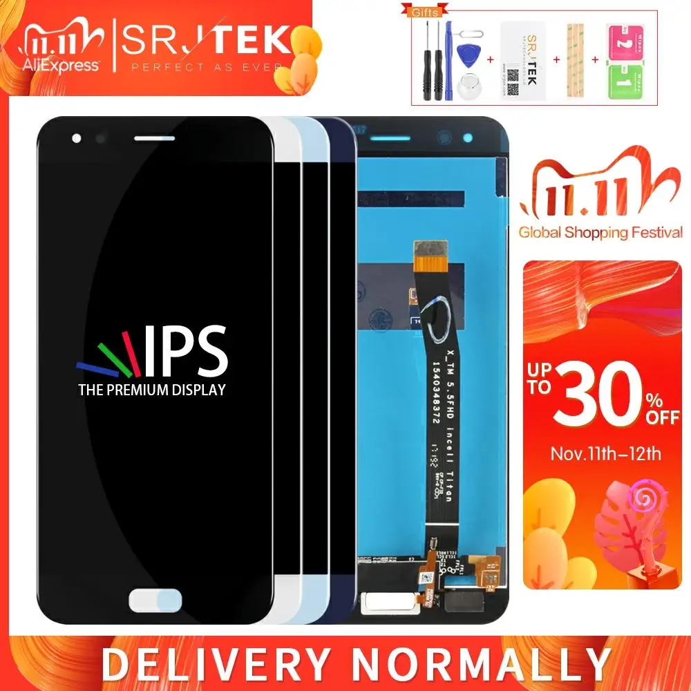 Экран для ASUS Zenfone 4 ZE554KL LCD 2017 панель сенсорный экран дигитайзер сборка с рамкой Z01KD