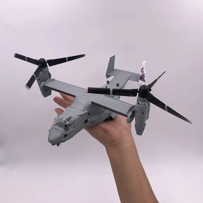 

1/72 Сплав Имитация переменного крыла V22 наклон-ротор транспортировка свет дисплей