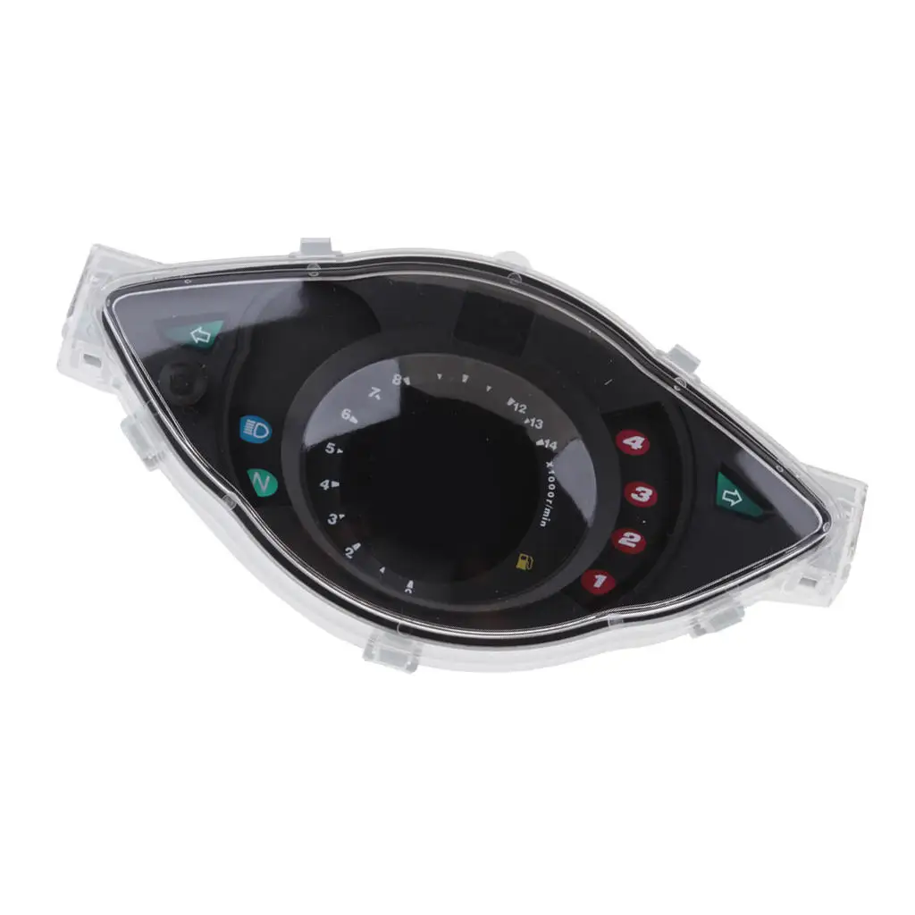 

LCD Digital Odometer Speedometer Tachometer Fuel Gauge Meter All-in-one Design for Motorcycle Multifunction Gauge