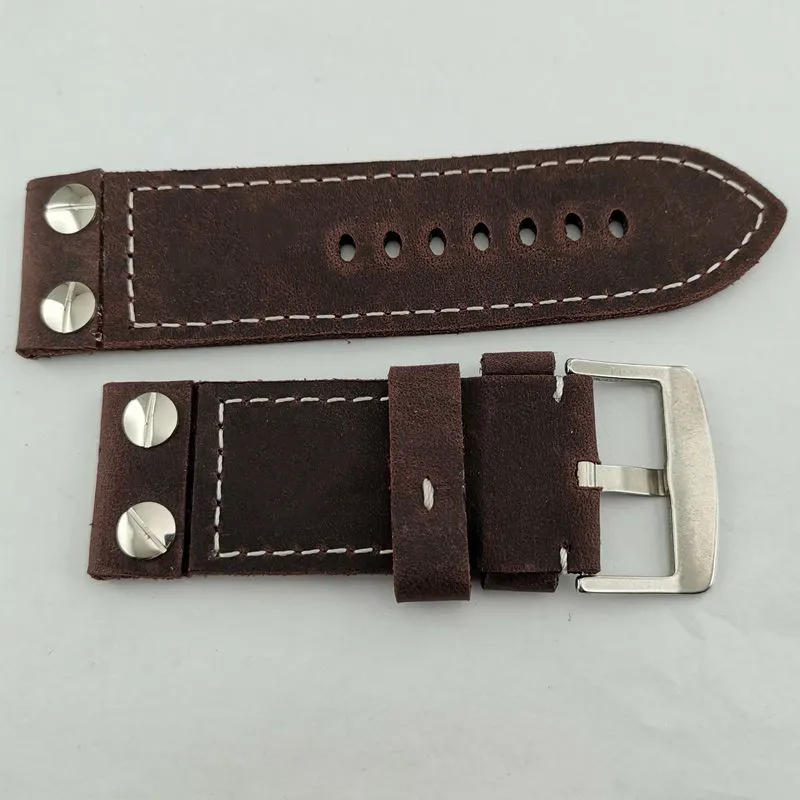 

28mm Genuine Leather watch Strap Watch band Wristwatch Bands