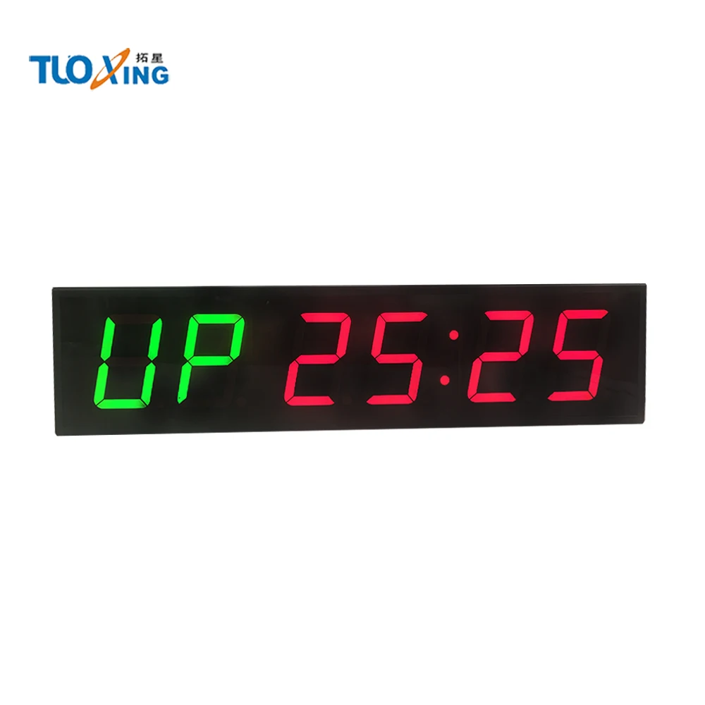 Большие настенные светодиодные часы 4 дюйма программируемый интервал времени |