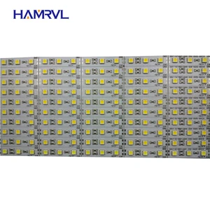 Светодиодная лента, 10 шт.лот, 50 см, 12 В, жесткий алюминиевый светильник, суперяркий, 5050 SMD 18 Втм, для внутреннего, кухонного зеркала, углового, заднего телевизора