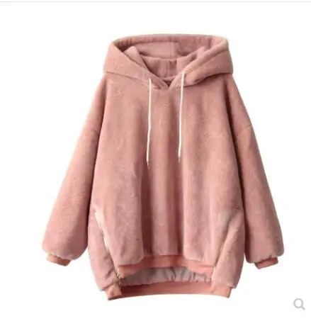 Женская толстовка с капюшоном укороченный топ длинным рукавом Свободный