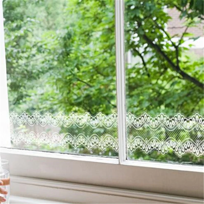10 м кружевная настенная наклейка оконная стеклянная s магазин украшение для