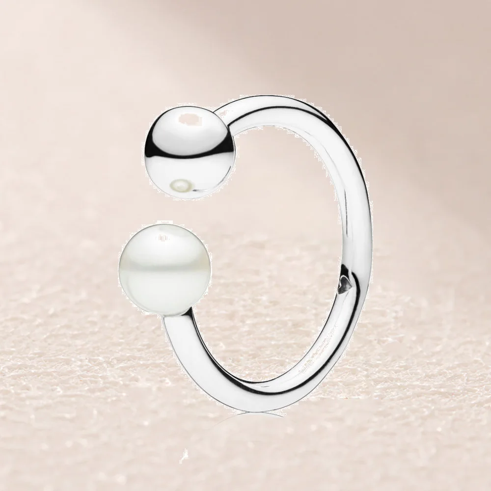 

197573P Contemporary Pearl Open Ring