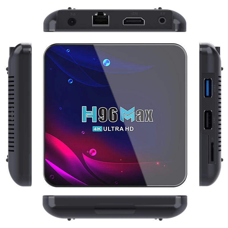Приставка Смарт ТВ H96 MAX 4K Android 10 2 + 4 Гб 32/64/2 ГГц|ТВ-приставки и медиаплееры| |