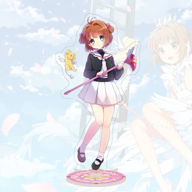 Аниме Cardcaptor искатель карт Sakura Li Shaoran прозрачная карта акриловая подставка фигурка настольное украшение Коллекция Модель игрушки Косплей Кукла