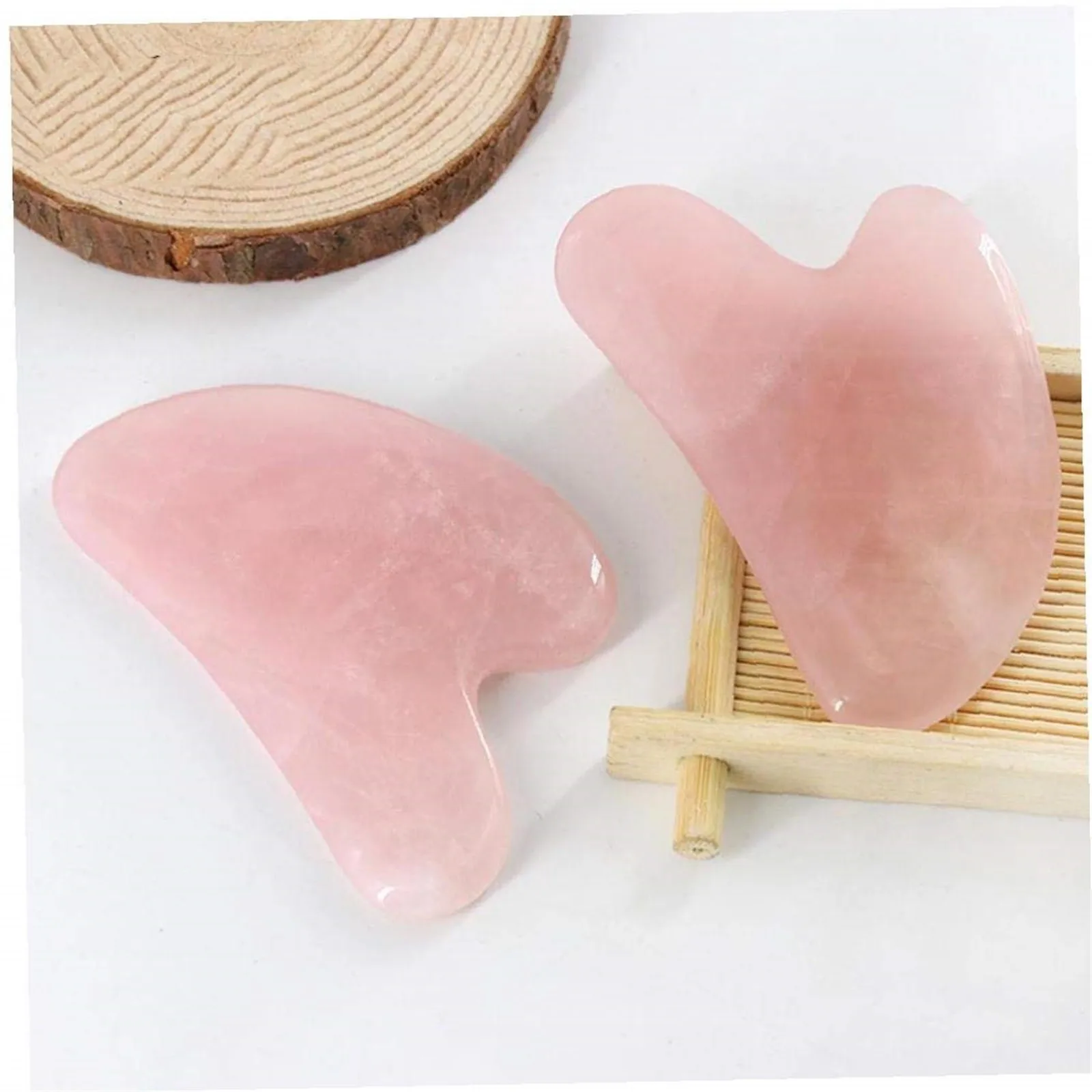 

Natural Rose Jade Stone Guasha Board Massage Tool Spa Therapy Gua Sha Massager Antistress Body Care Scraping Board скѬебок