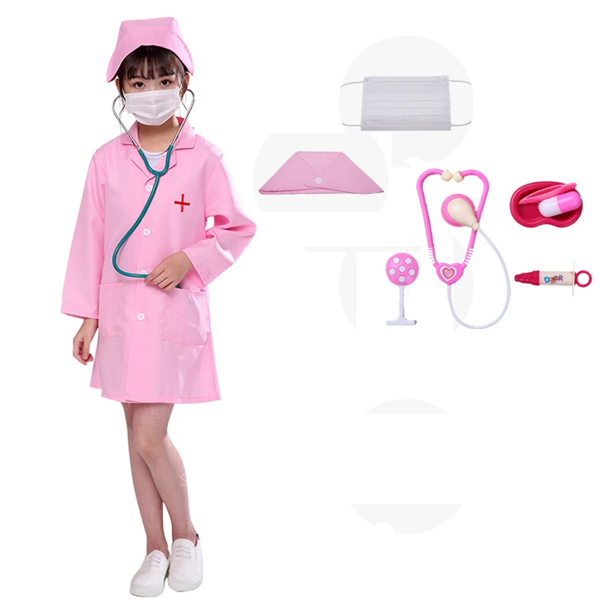 

Cosplay Costume Children Dentist Clothes Toy Set Halloween Party for Kids Halloween Gift for Children Clothing Suit Boy Girl