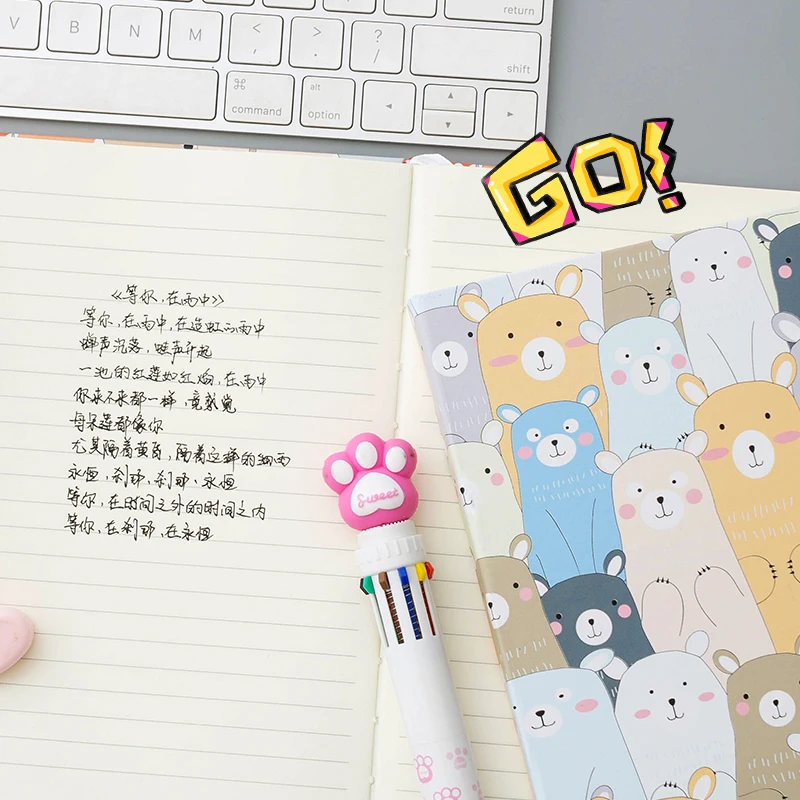 Мини блокнот А5/А6/А7 с трубой портативный милый переносной маленький простыни для