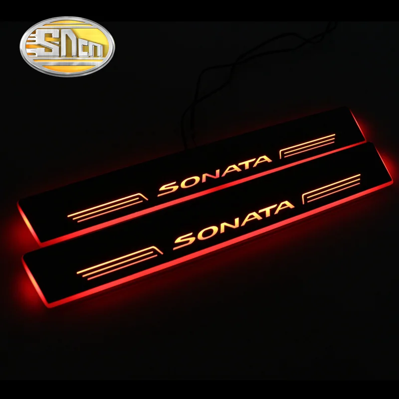 SNCN Автомобильный светодиодный дверной порог для Hyundai Sonata 2015 2016 2017 2018 ультратонкая