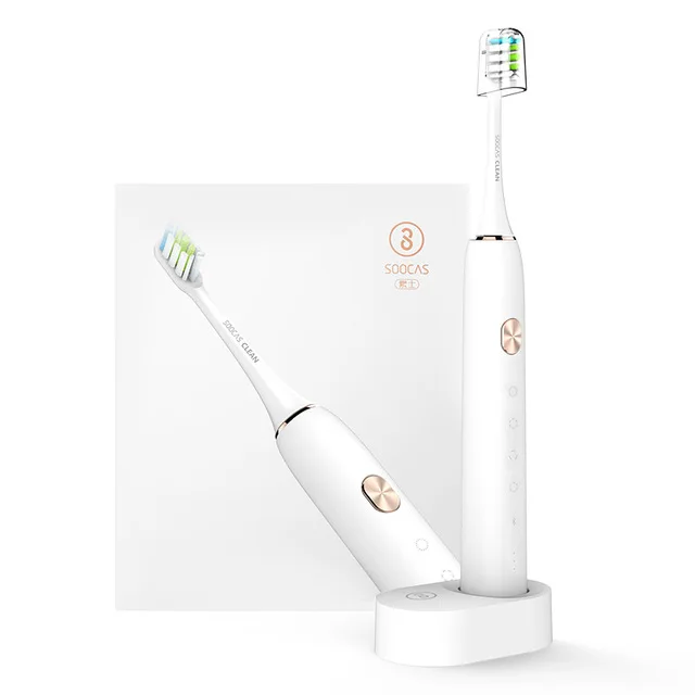 Xiaomi Soocas X3 звуковая электрическая зубная щетка USB перезаряжаемая обновленная Водонепроницаемая ультра звуковая автоматическая щетка для mijia - Цвет: white