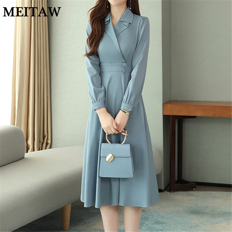 Элегантные женские офисные платья осень офисная одежда платье 2020 повседневное