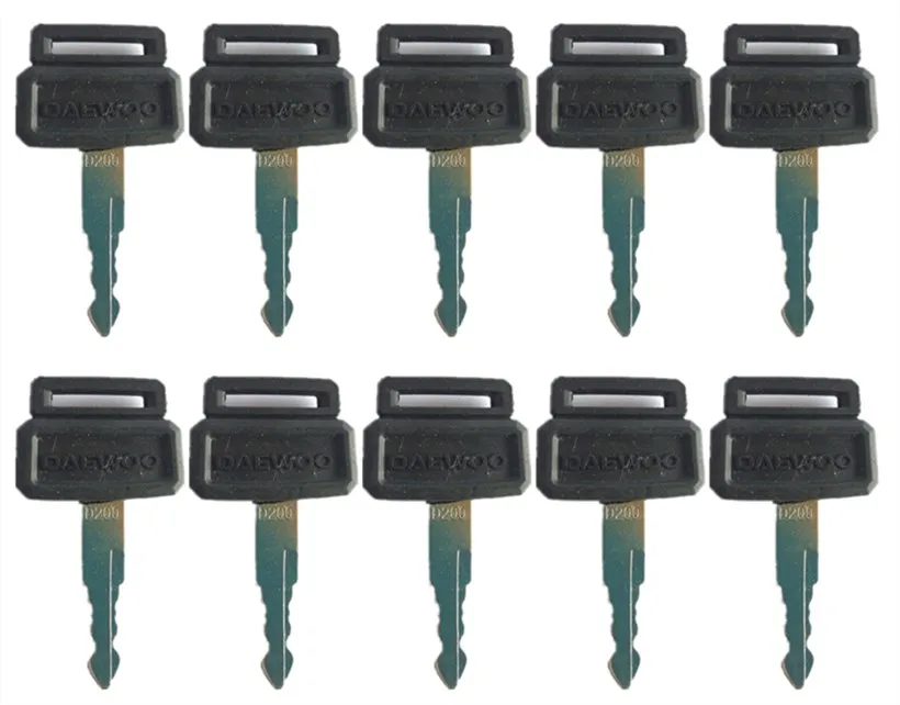 

10Pc Ignition Key D200 For Daewoo Excavator & Heavy Equipment with OEM Logo