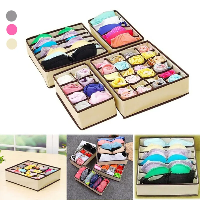2020 Новые горячие складная коробка для хранения бюстгальтер нижнее белье