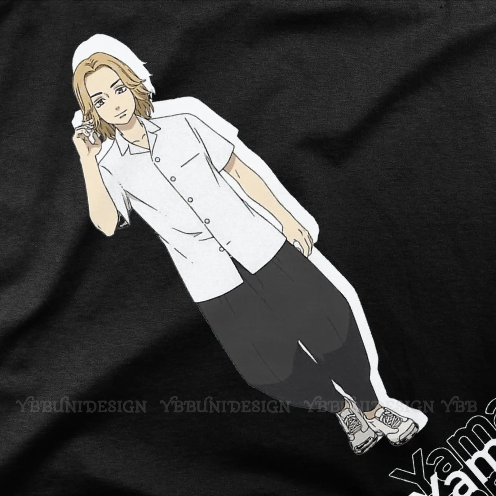 Футболка Takuya Yamamoto мужская с принтом хлопковая тенниска рисунком Токийский