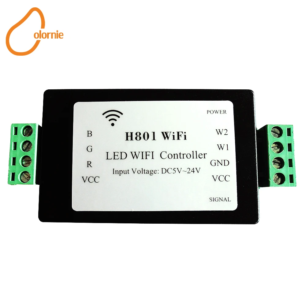 H801 RGBW Wi Fi светодиодный контроллер для полосы светильник лента DC5 24V вход 4CH * 4A