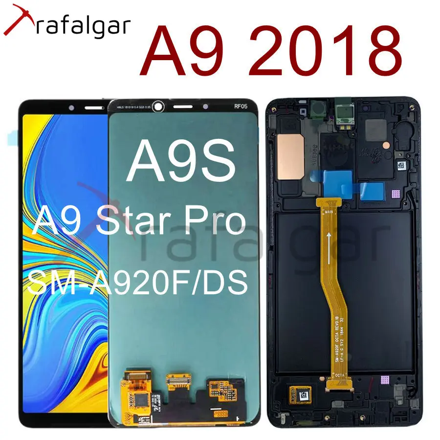 AMOLED для SAMSUNG Galaxy A9 ЖК-дисплей сенсорный экран A920 ЖК A9S A9 Star Pro SM-A920F/DS A920F для SAMSUNG A9 ЖК