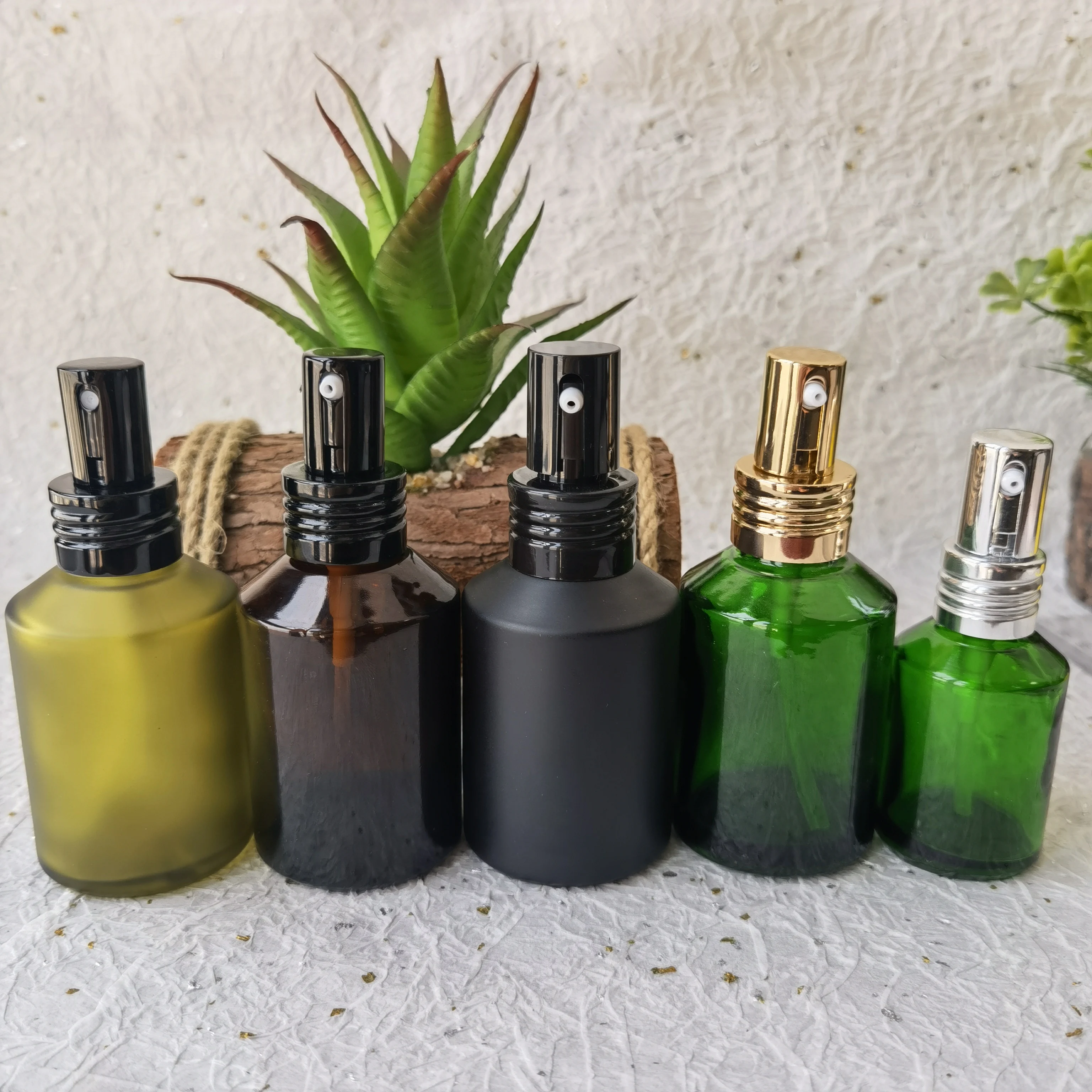 5PCS Empty Portable Mini Refillable Perfume Bottle With Spray Scent Empty Cosmetic Containers Spray Atomizer Bottle For Makeup