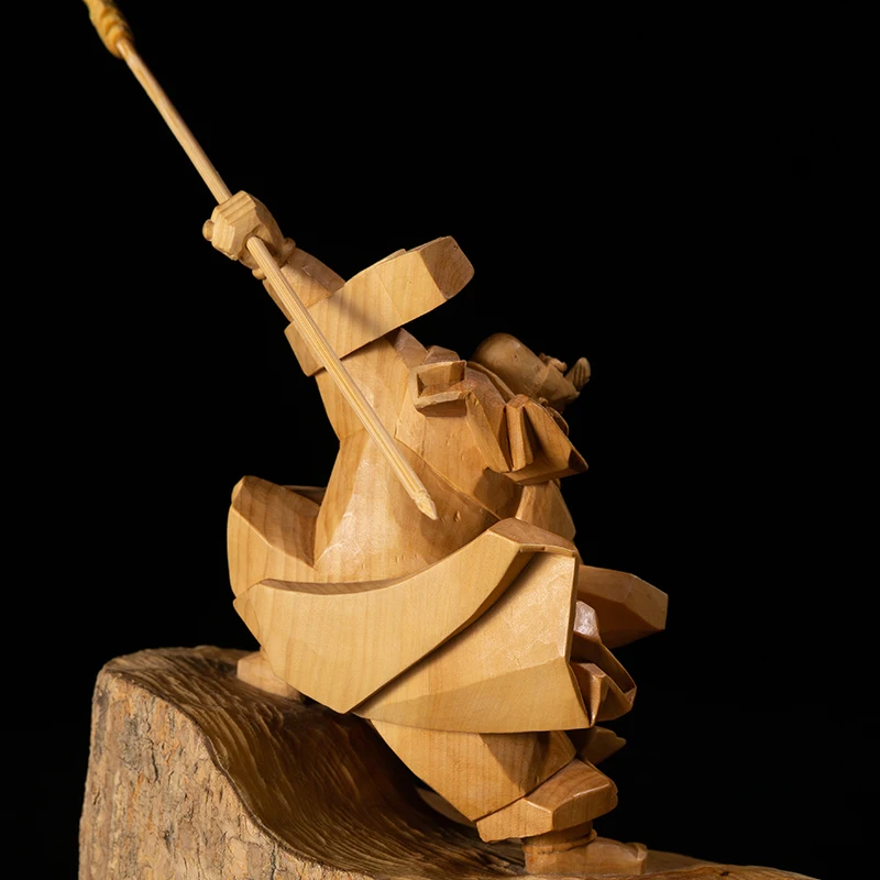 Резьба вручную сборный богатство Бог гуанон религиозные Будды Гуани молитвенная