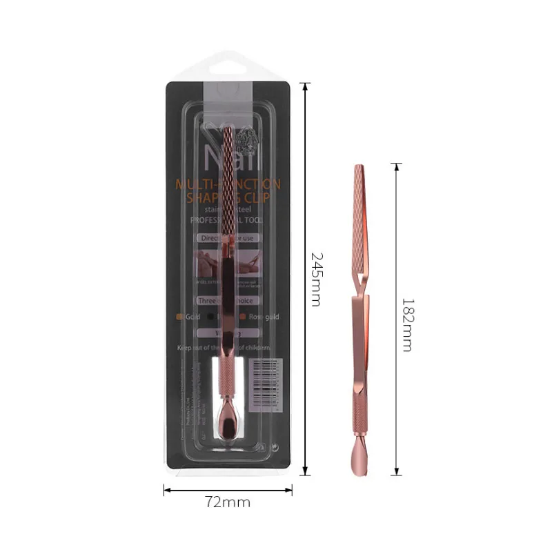 

Роза гол X-Форма двойная головка 2 способа Маникюр кутикула толкатель ногтей советы для дизайна скульптурирования формирования Пинцет клип...