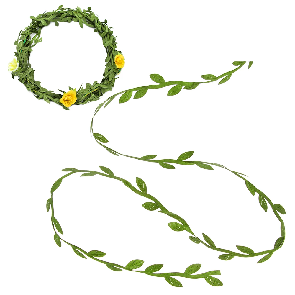 Искусственные зеленые листья плетеные искусственные растения лоза свадебная