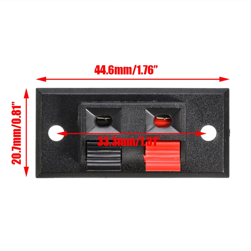 5 шт./упак. 2 разъем позиции шпильки терминал толчок в Jack Весна нагрузки дизайн