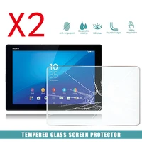 2pcs tablet tempered glass screen protector cover for sony xperia z4 tablet 10 1 tablet computer explosion proof screen
