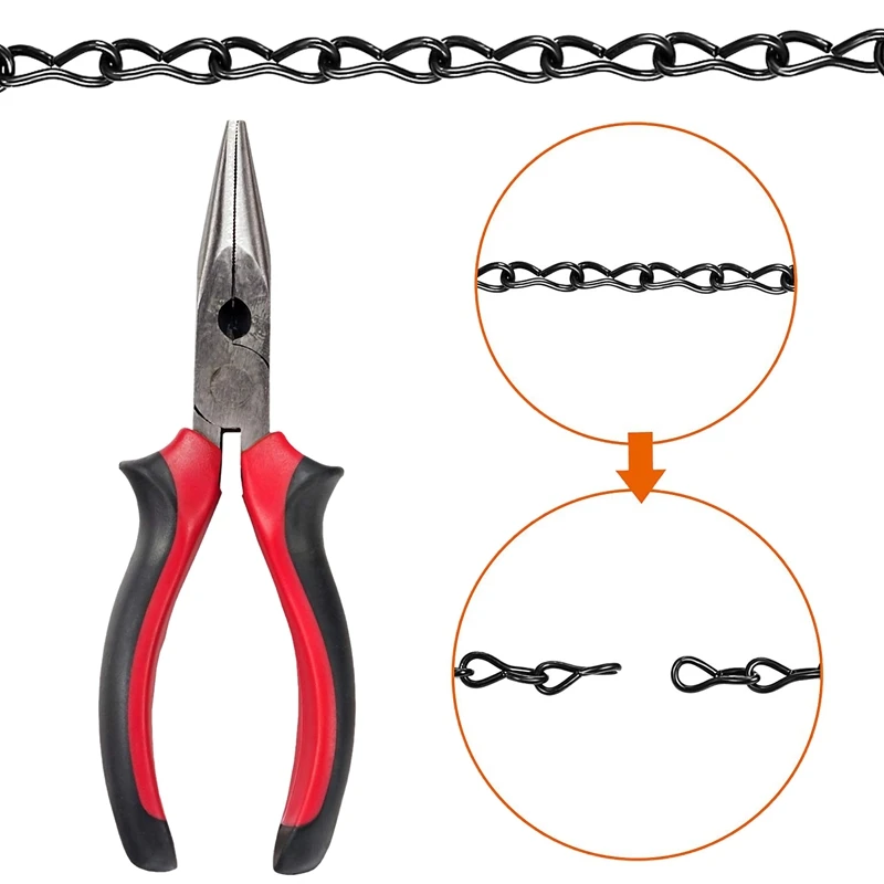 4 Упак. 19 7 дюймовая подвесная цепь черный для кормушек птиц плантаторов