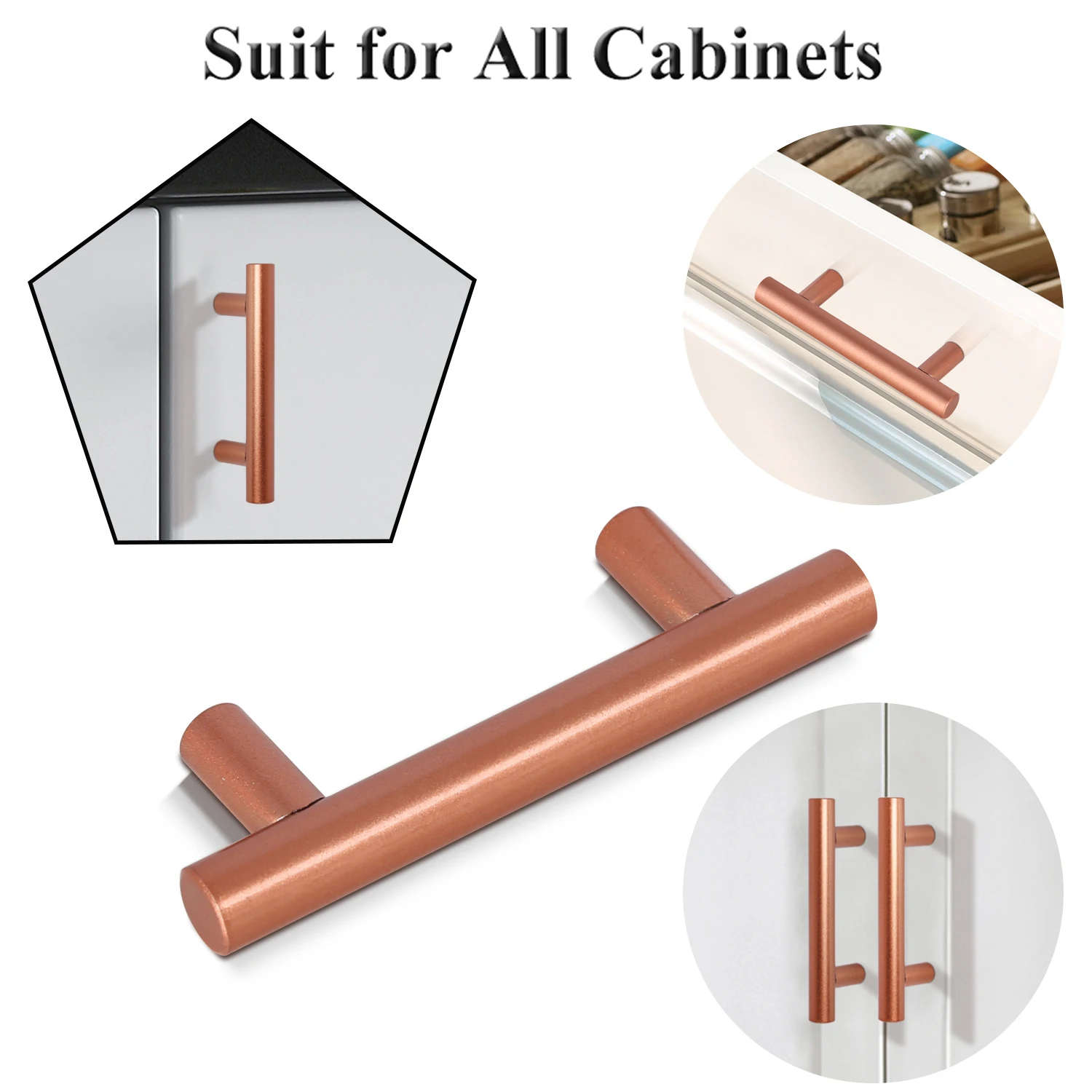 probrico stainless steel cabinet handle knobs brushed nickel kitchen hardware drawer pulls 2 15 pd201hsf free global shipping