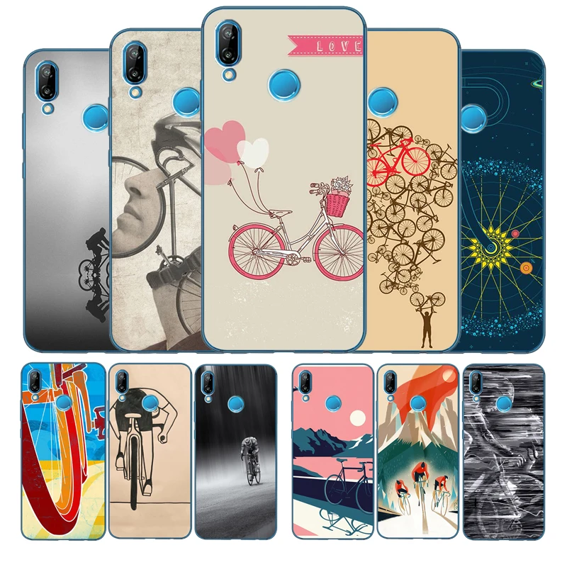 Мягкий силиконовый чехол для телефона из ТПУ велосипеда Huawei P10 P20 P30 Lite Plus Pro P smart Y5
