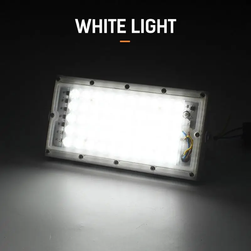 

LED Floodlight Outdoor Spotlight 50W Wall Washer Lamp Reflector IP65 Waterproof Lighting Garden RGB Flood Light AC12V