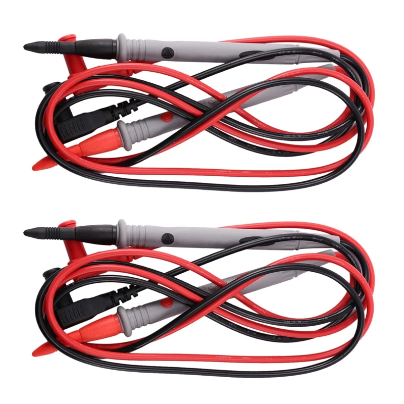 

2 Pair Cord Tester Cable for Voltmetre Ohmmeter Multimeter Amperemetre