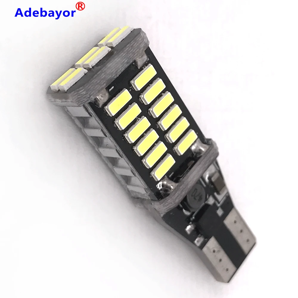 Сверхъяркая 1x T15 W16W светодиодная 921 912 супер яркая 30 SMD 4014 CAN шина без ошибок