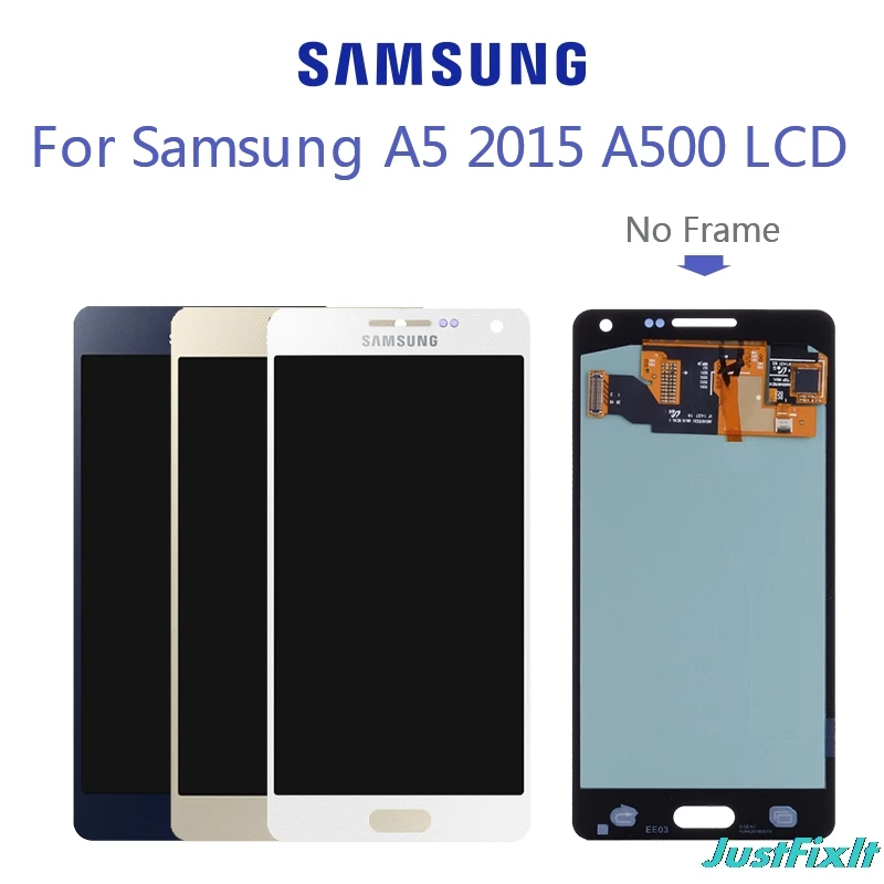 100% Оригинальный супер AMOLED для Samsung Galaxy A5 2015 A500 A500F A500FU A500H A500M ЖК дисплей сенсорный
