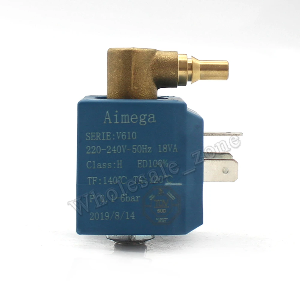 Aimega AC220-240V G1/" V610 соленоидный водяной газовый паровой клапан 6 бар бойлер прибор для парообразования клапан дефляции