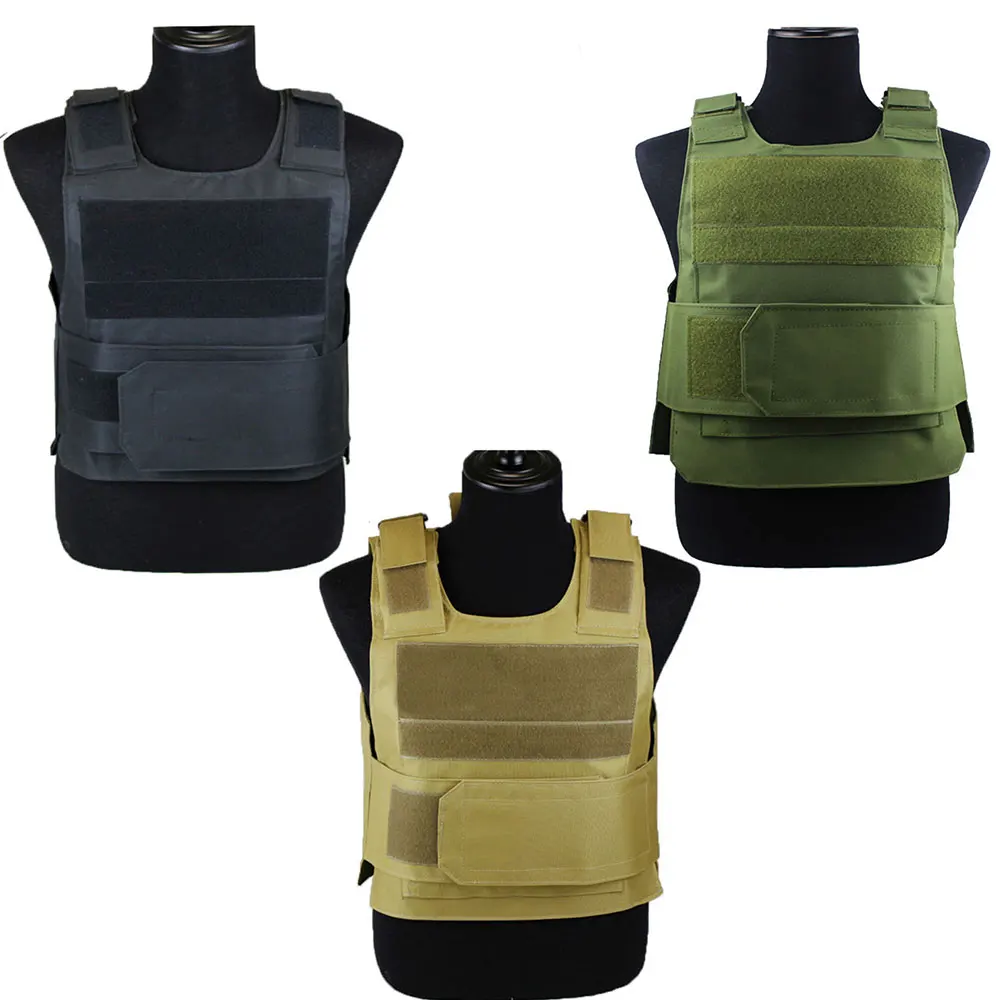 

Tactical Combat Vest Hunting With Chest Protective Plate Multi-Function Breathable Adjustable Carrier Training Protective Vest