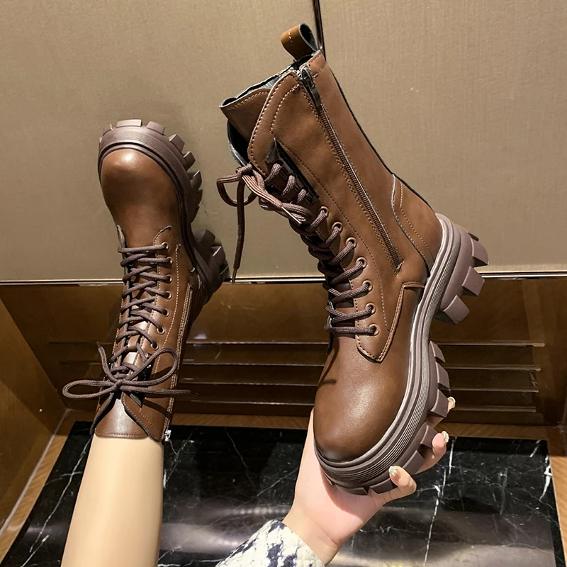 

Black Boots Women's Rubber Shoes Rain Boots-Women Round Toe Low 2021 Lolita Ladies Riding Mid Calf Mid-Calf Autumn Rock Cotton